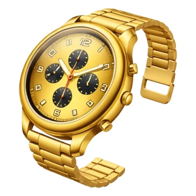 reloj dorado sticker