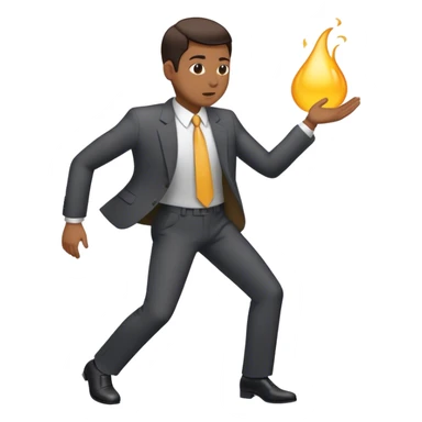 Person in a suit shaking their butt sticker