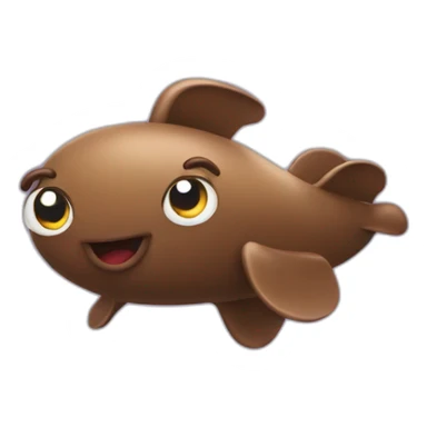 Flying poop sticker