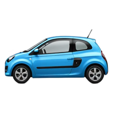 renault twingo 2013 blue sticker