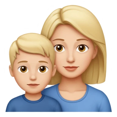 mom and son sticker