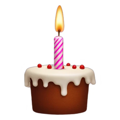 blow out the candle on the cake sticker