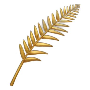golden palm branch sticker
