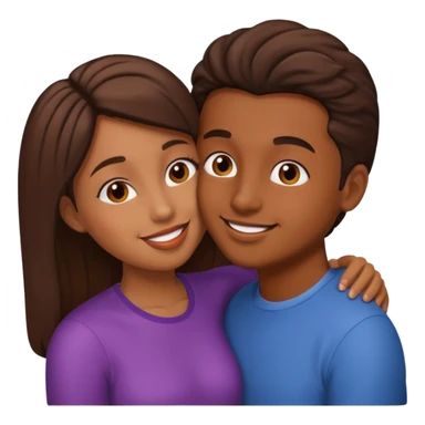 👩🏽emoji 🧑🏽 bunu öpüyor sticker
