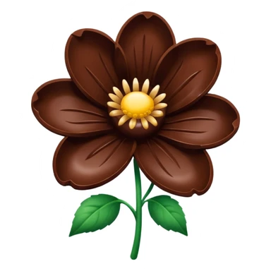 Fleur en chocolat sticker