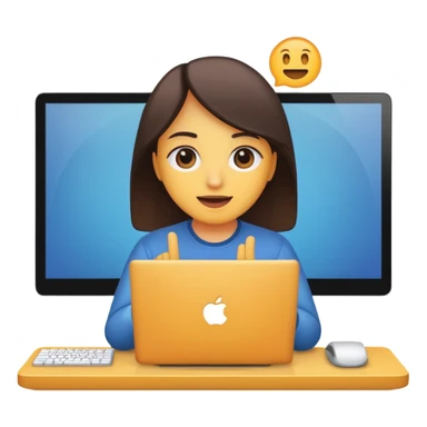 videollamada computadora sticker