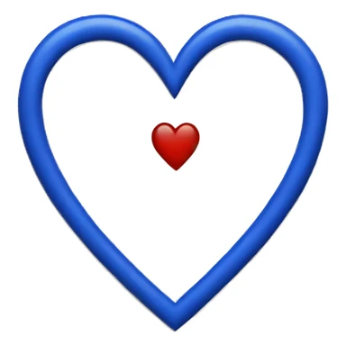 Royal blue heart sticker
