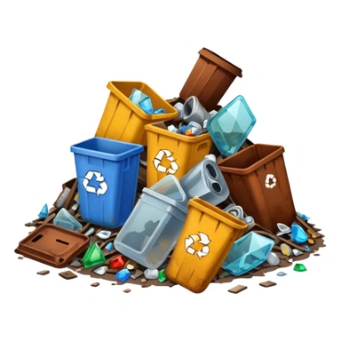 trash tiny sticker