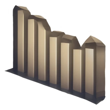 a paper with a bar chart and an upward trend sticker