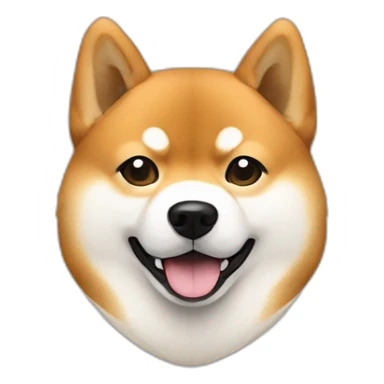 Shiba Inu with white paws and Asian dad sticker