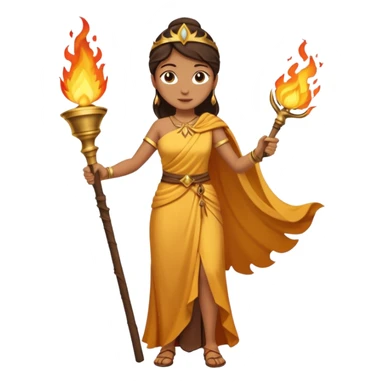 Ancient Torch Bearer woman sticker
