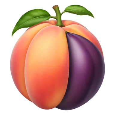 Peach with eggplant inside  sticker