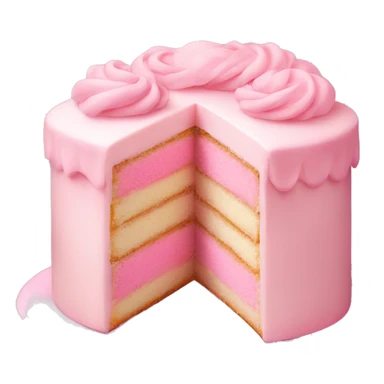 pastel pink bakery cake sticker