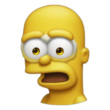 Homero babeando sticker