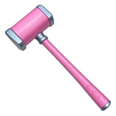 Pink hammer sticker