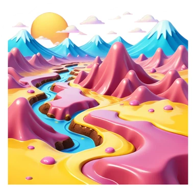 spam land surreal dali melting landscape sticker
