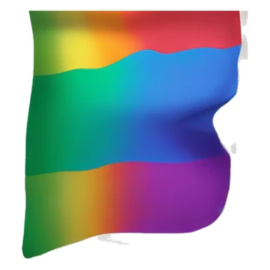 Text, Letter P with building in background, pride flag sticker