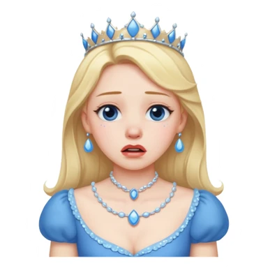 princess choking with hands around neck sticker