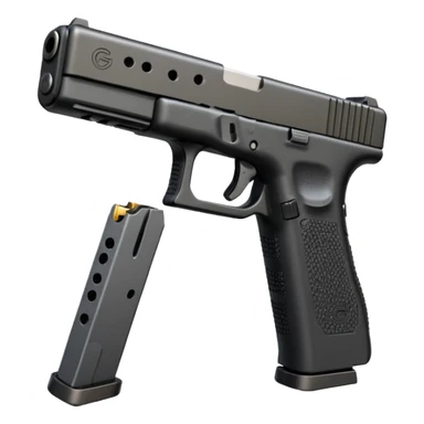 Glock 17 with an extended magazine sticker