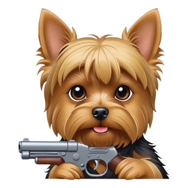 A Yorkshire with a Gun sticker