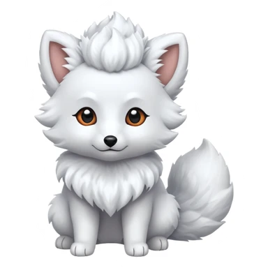 Alolan vulpix (all white) sticker