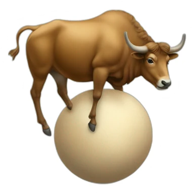 Chameau sur une boule de cirque sticker