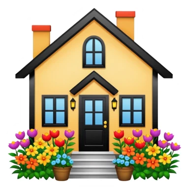 house of flowers sticker