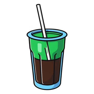 soda straws sticker
