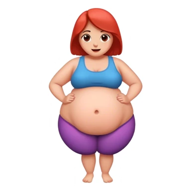 A woman with a big belly  sticker