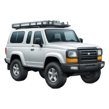 A Four Wheel drive car  sticker