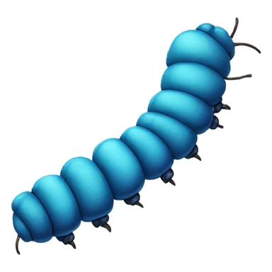 blue catepillar sticker