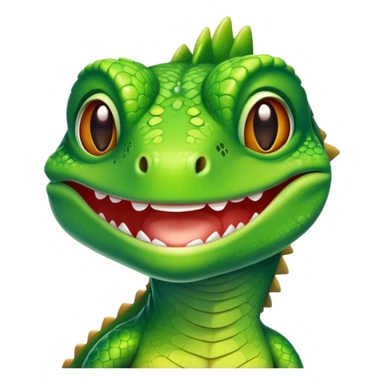 A lizard smiling  sticker