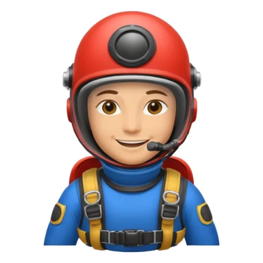 parachute diver sticker