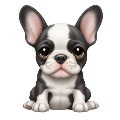 A baby French bulldog  sticker