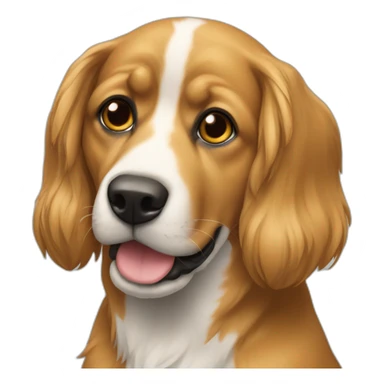 Un chien couleur safran  sticker
