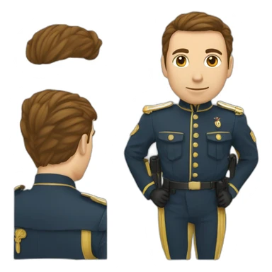 Gendarme roux costaud sticker