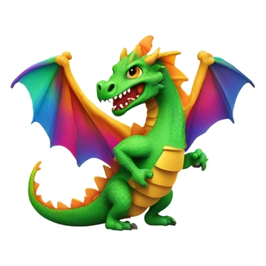 Dragon eating a taco sticker