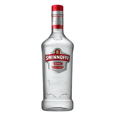 Smirnoff vodka clear sticker