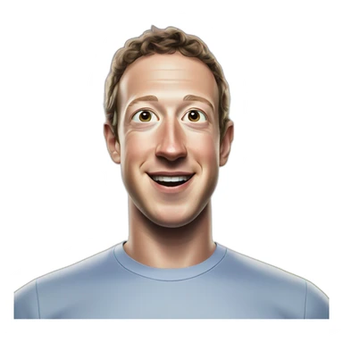 mark zuckerberg with laser beams coming out of his eyes sticker
