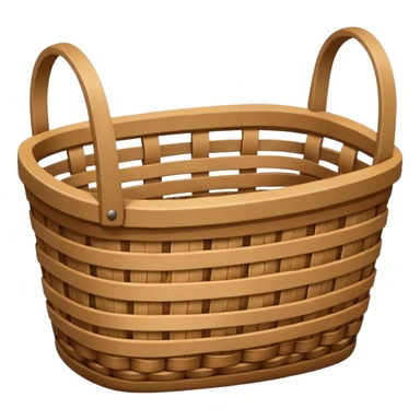 empty wicker basket sticker