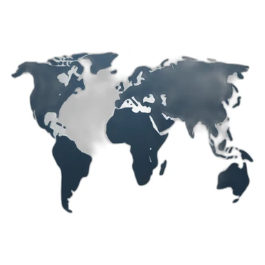 AI dashboard with world map sticker