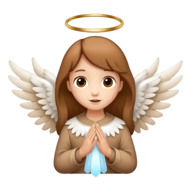 fawn with angelic white wings sticker
