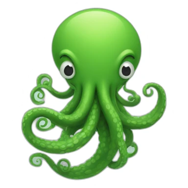 curly tentacle sticker
