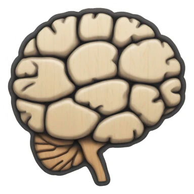 Plywood brain sticker