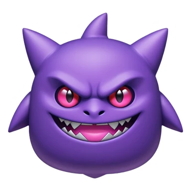 Pokemon legendary purple and pink mega gengar sticker