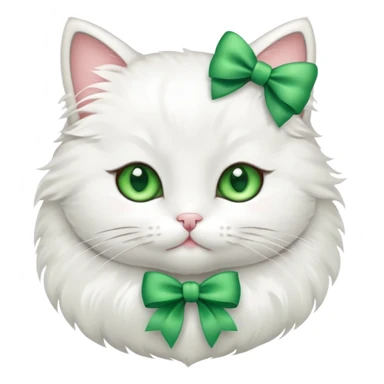 cute kitty with a bow sticker