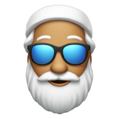 Santa claus with sun glasses  sticker