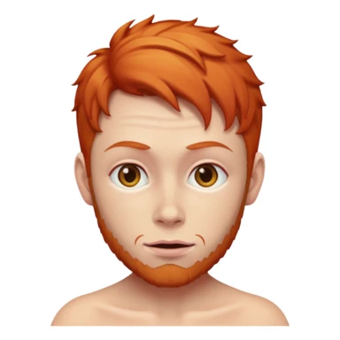 ginger person with red skin sticker
