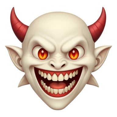 smiling demonic sticker
