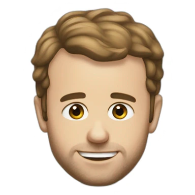 Macron au toilette sticker